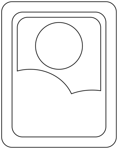 Flower Playing Cards Emoji Coloring Page